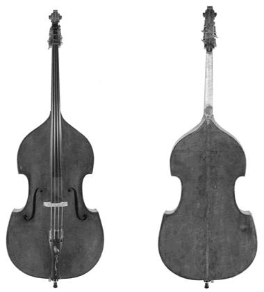 Karr-Koussevitsky Bass - front and back