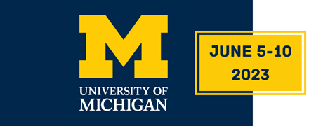 University of Michigan logo - June 5-10, 2023