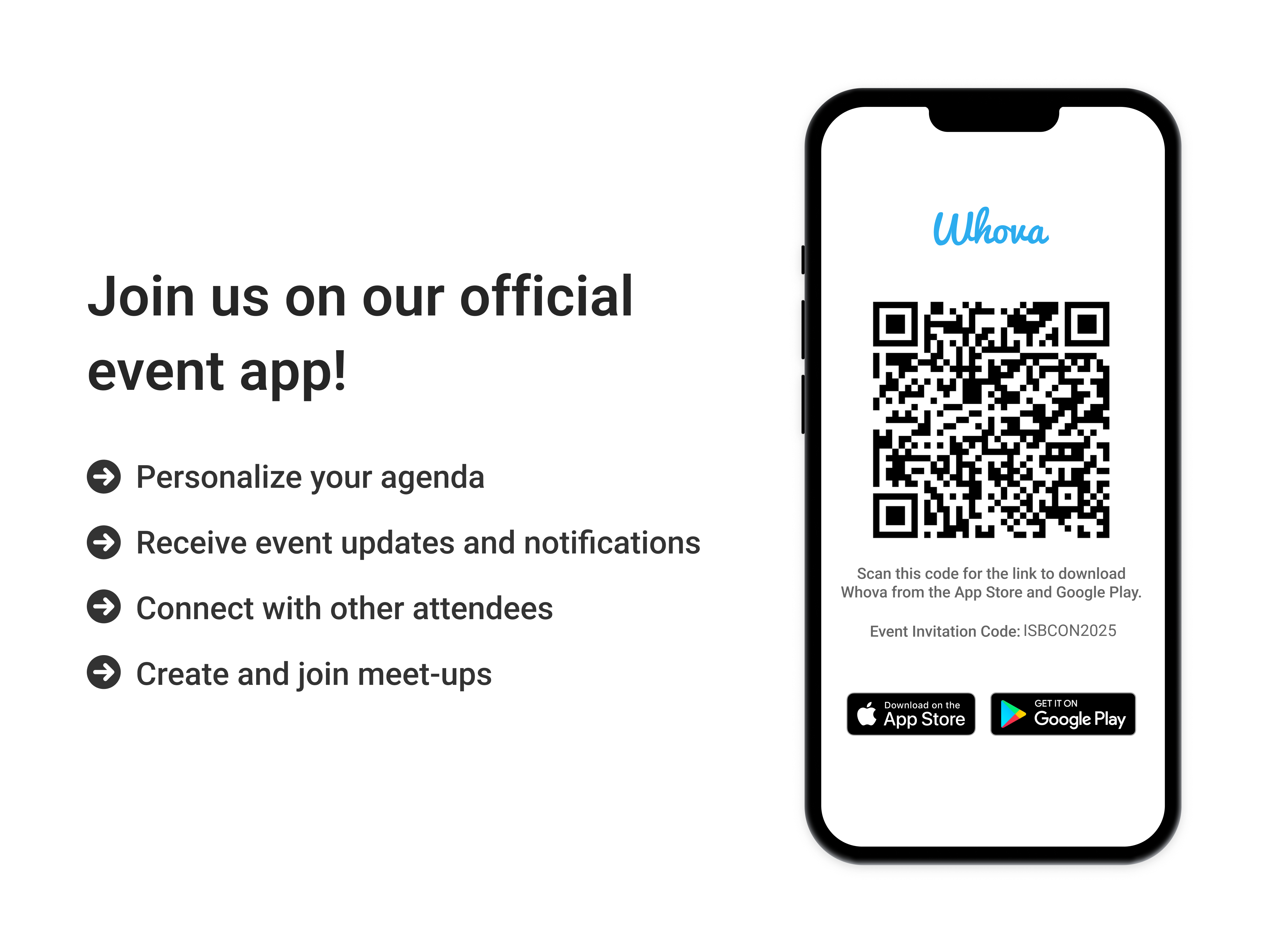 Download Whova for the ISB Convention
